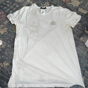 Versace Medusa Head Short Sleeve White Tee Medium